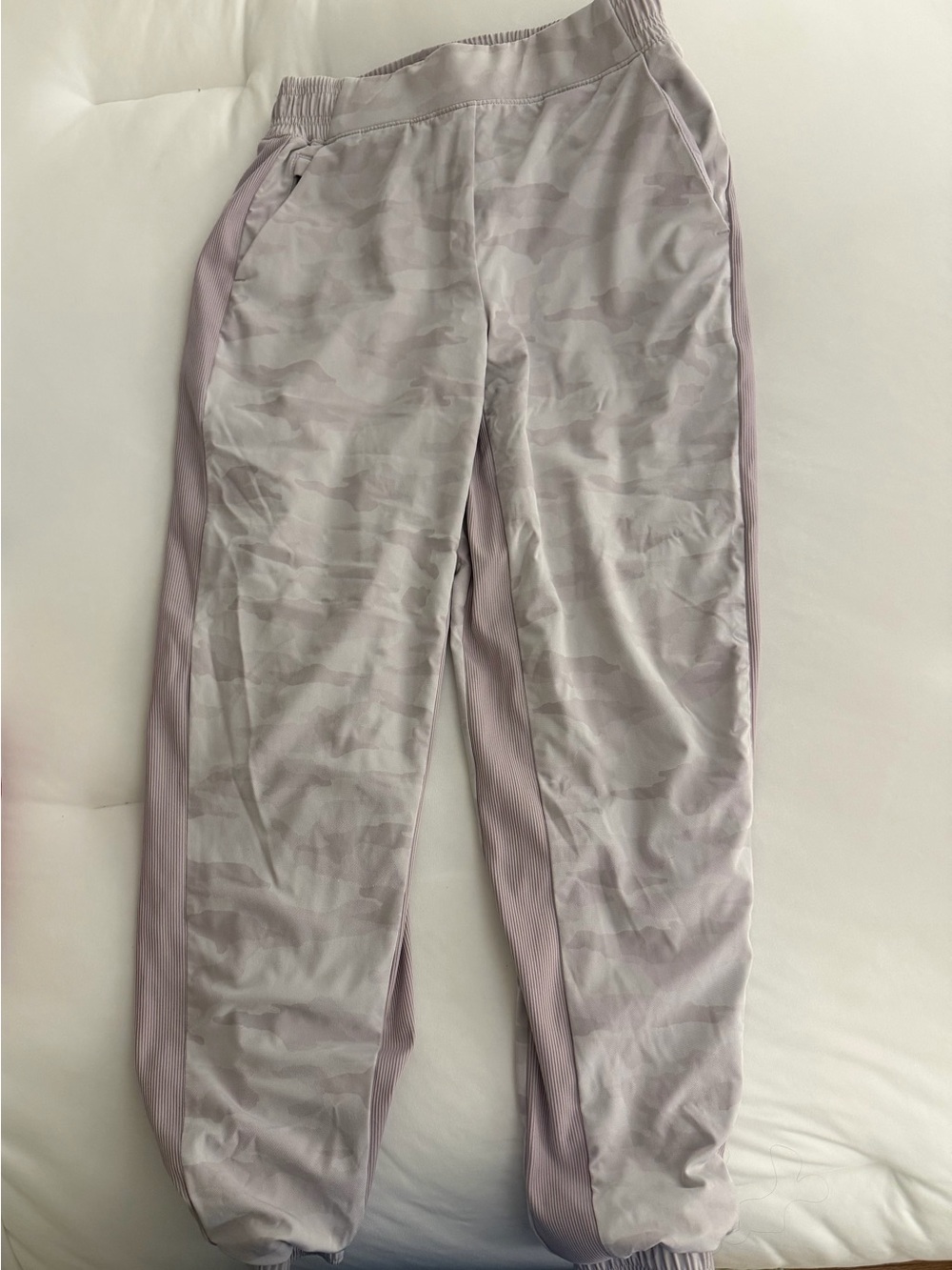 Athleta Pale Lavender Camouflage Joggers